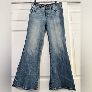 Express Blue Flare & Wide Leg Jeans